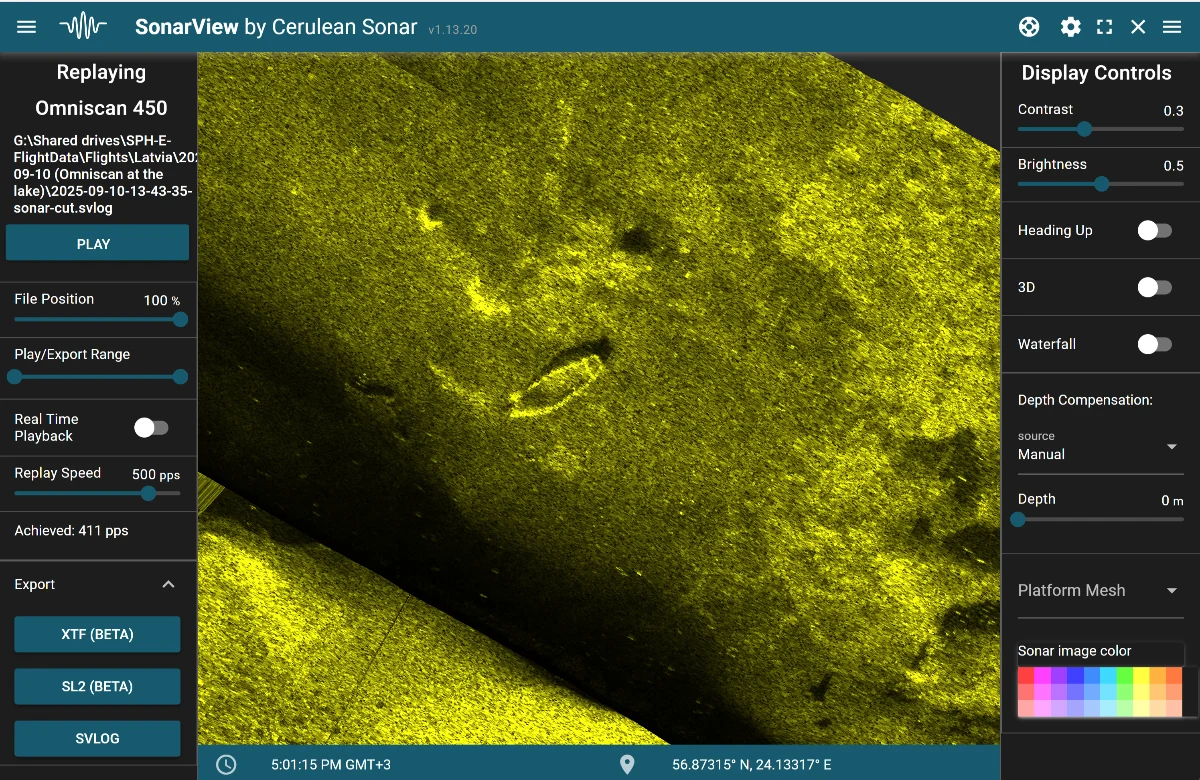 EchoNIMBUS-SSS side-scan sonar payload